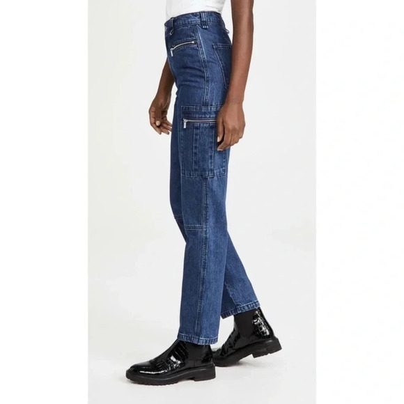 We Wore What Utility Jeans Size 30 in Broome Cotton High‎ Rise Pockets Great - Picture 13 of 13